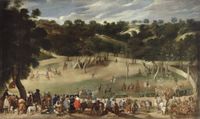Cacería de jabalíes en El Hoyo, Velázquez